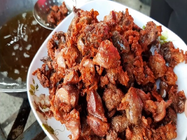 เครื่องในไก่ทอด